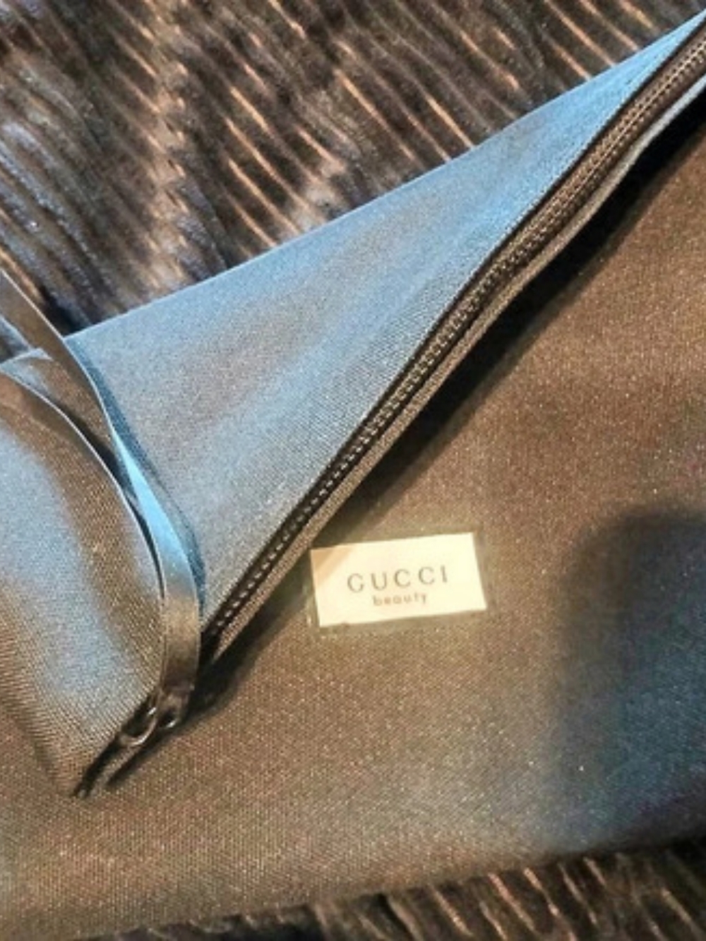 Gucci Beauty Black Canvas Cosmetic Pouch GWP